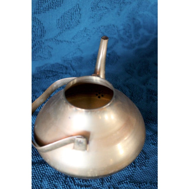 1970s Mid-Century Modern Brass Teapot For Sale - Image 9 of 10