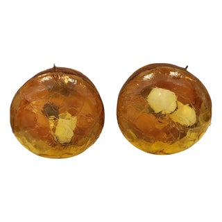 Glass Wall Sconces by Holger Johansson, Set of 2 For Sale