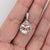 Modern Peach Morganite Pendant With Diamond Accents: Solid 14k Gold, Pear Shape 11x9mm For Sale - Image 3 of 5