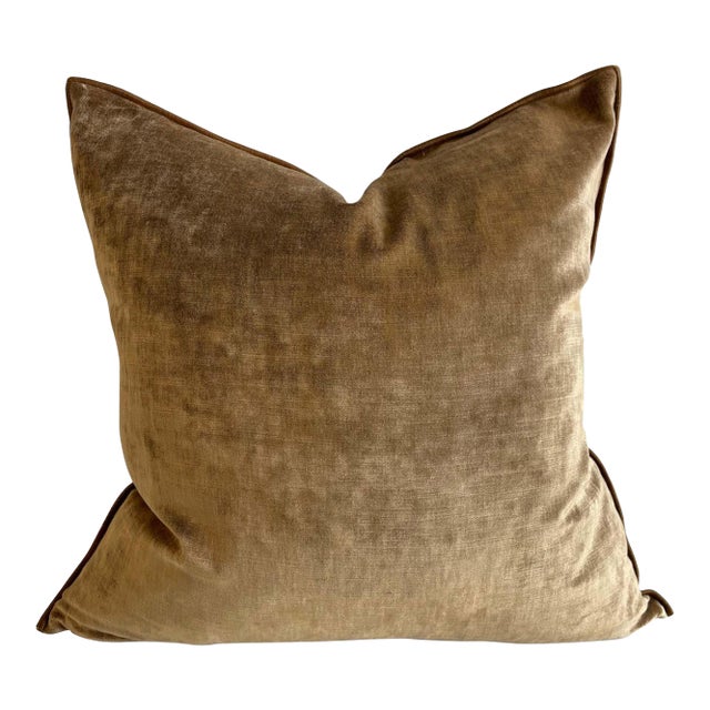 Royal Velvet Accent Pillow With Insert For Sale