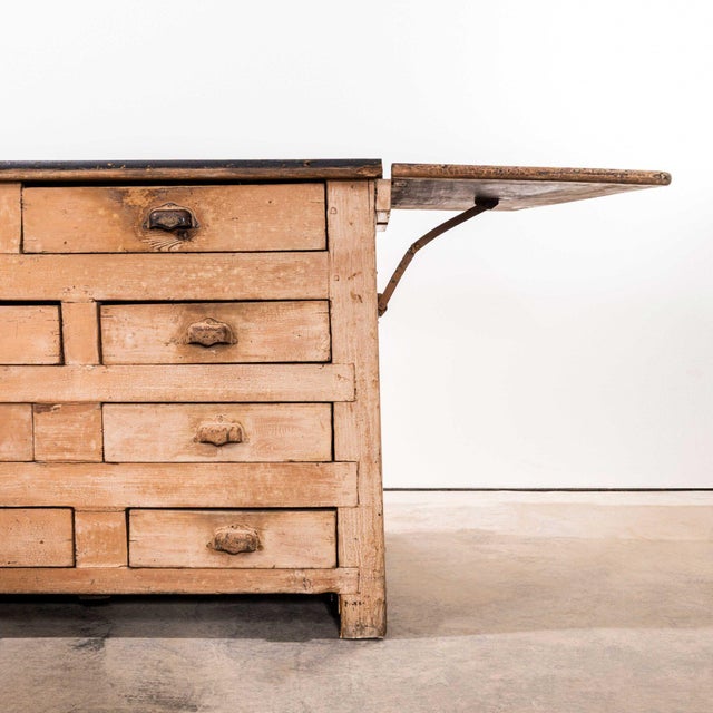 French Four Metre Bank of Drawers, 1930s For Sale - Image 8 of 12