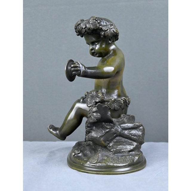 Metal After Clodion, Bacchus with Cymbals, Late 19th Century, Bronze For Sale - Image 7 of 18