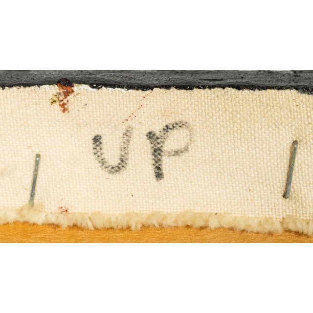 Textile Andy Miller Abstract Composition Oil on Canvas For Sale - Image 7 of 7