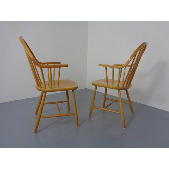 1960s Oak Armchairs by Erik Ole Jørgensen for Tarm Stole Møbelfabrik, Denmark, 1960s, Set of 2 For Sale - Image 5 of 17