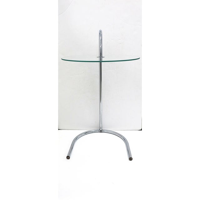Mid-Century Modern Chrome and Glass Side Drinks Table Tord Björklund, Circa 1970s 1980s For Sale - Image 3 of 12