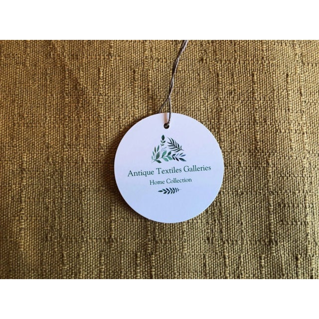 Vintage French Scarlet Red and Orange Printed Linen Decorative Pillows - A Pair For Sale In Tampa - Image 6 of 7