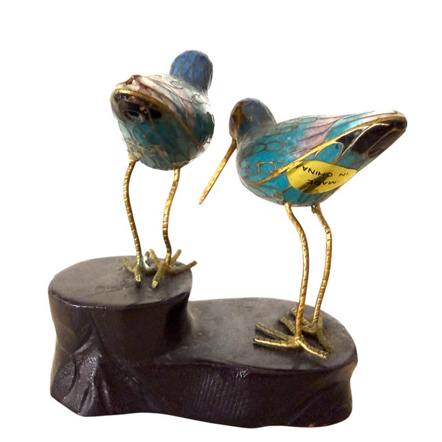 Mid 20th Century Vintage Cloisonné Enamelled Birds For Sale - Image 5 of 10
