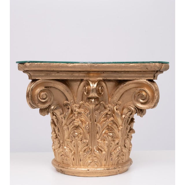 1970s Corinthian Capital Side Tables, 1970s, Set of 2 For Sale - Image 5 of 8