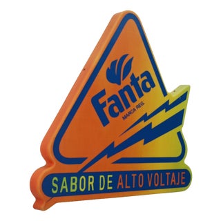 Illuminated Fanta Sign, 1999 For Sale
