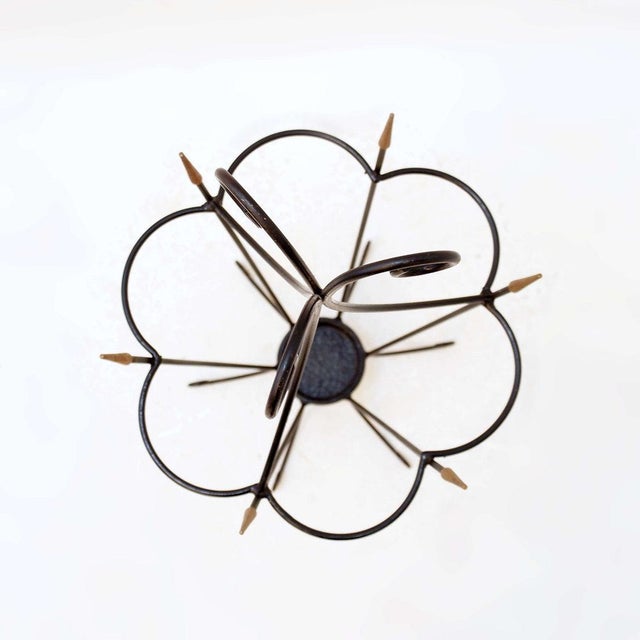 Mid-Century Modern Mid-Century Modern Wrought Iron Umbrella Stand, 1960s For Sale - Image 3 of 12