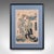 This is an antique Woodblock picture. A Japanese, framed ukiyo-e colour print in the manner of Keisai Eisen, dating to the...
