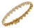 10K Yellow Gold Round Diamond Heart Designer 7 Inch Bracelet 2-7/8 Cttw For Sale