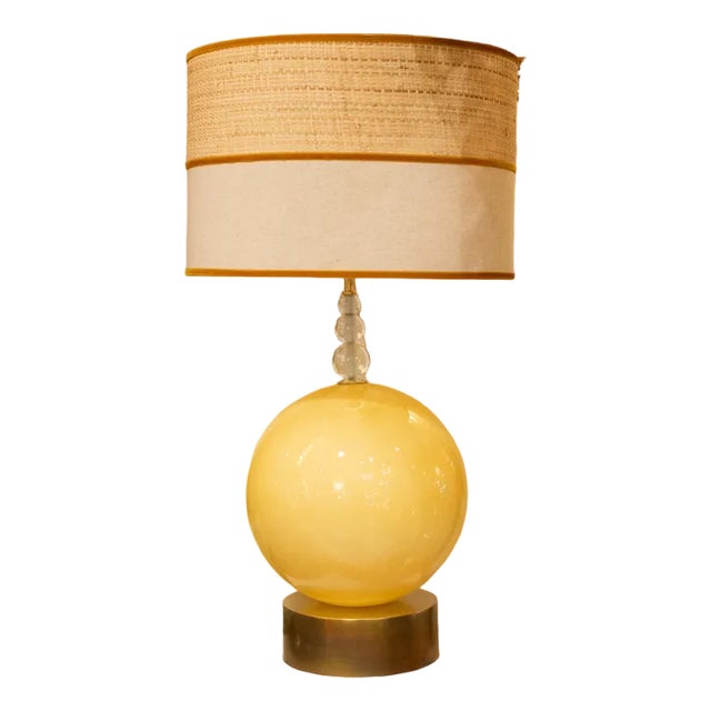 Blogged Murano Crystal Table Lamp, Set of 2 For Sale