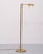 Lovely Brass Bronze Floor lamp Adjustable in Height and turn able .Swing Arm . Halogen ,comes with a good working dimmer ....