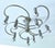 Large Vintage Helix Ceiling Light from Cosack For Sale - Image 9 of 15