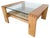 Mid-Century Modern Coffee Table in Wood and Glass attributed to Guiseppe Rivadossi, Italy, 1950s For Sale