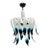 Myran Allan Luxury Lighting Turquoise Murano Glass Chandelier For Sale
