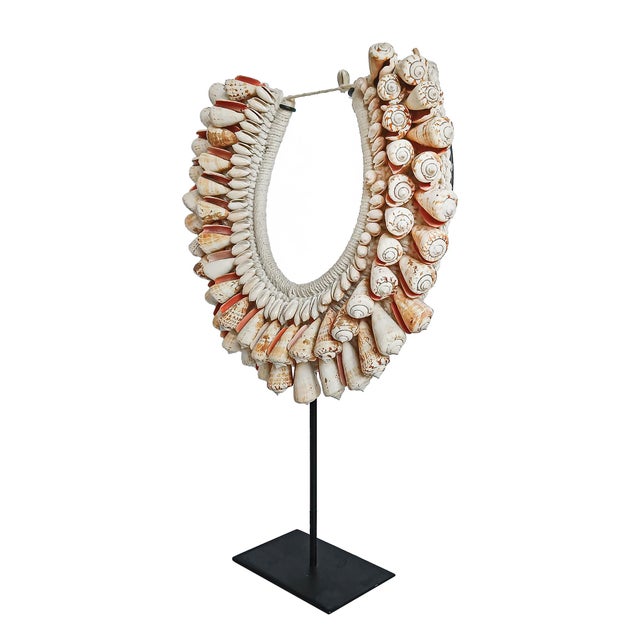 Cone Shell Necklace on Stand, Papua New Guinea, Contemporary For Sale - Image 9 of 16