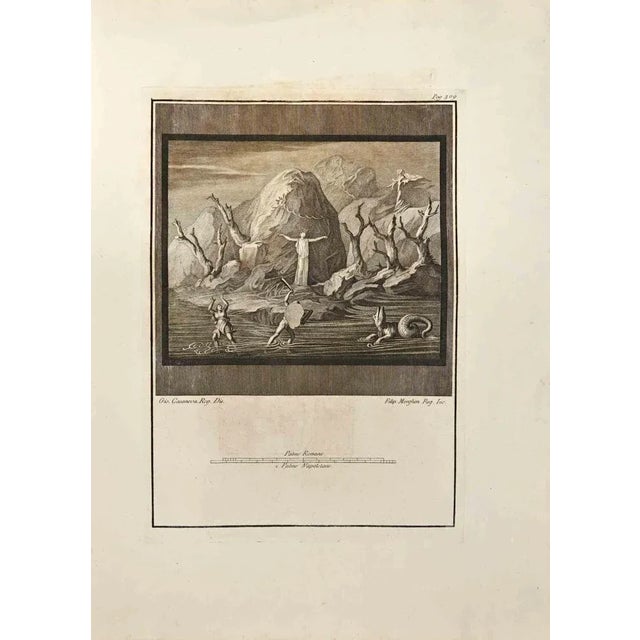 Perseus Rescuing from "Antiquities of Herculaneum" is an etching on paper realized by Filippo Morghen in the 18th Century....