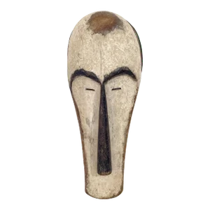 Fang Mask Elongated Face Gabon African Mask 18" H