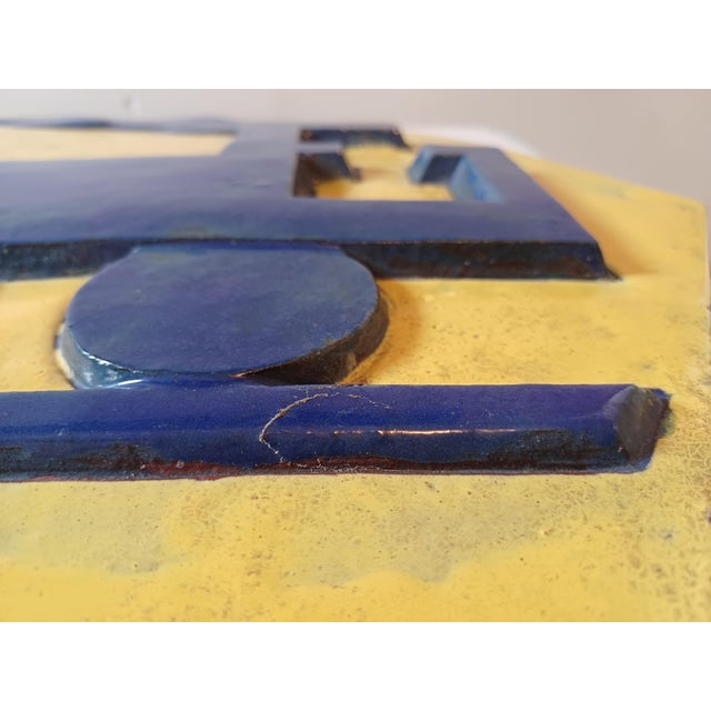 Glazed Terracotta Plaque from SNCF, 1960 For Sale - Image 6 of 9