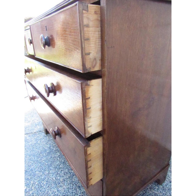 Antique English Oak Chest of Drawers For Sale - Image 14 of 18
