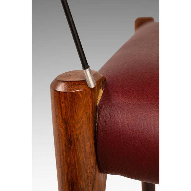 Danish Modern Model 77a Ottoman in Teak & Leather by Niels Otto Møller for j.l. Møller Mobelfabrik, Denmark, C. 1960's For Sale - Image 18 of 18