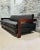 Mid-Century Modern Brazilian Rosewood Sofa Black Leather, 1960 For Sale - Image 3 of 12