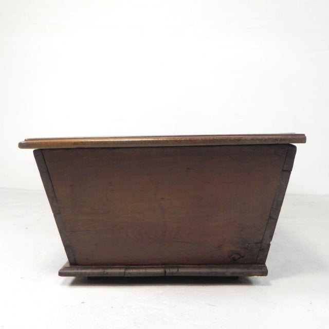 Brown Antique Oak Chest, 1800s For Sale - Image 8 of 18