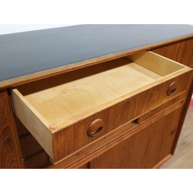 Mid Century Modern Vintage TeakDanish Buffet Credenza For Sale - Image 11 of 15