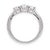 Metal Tiffany & Co. Platinum Three Stone Diamond Engagement Ring 1.02ct Ttl. E Vs, Size 6.5 For Sale - Image 7 of 12