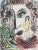 Performing in the circus is an original artwork realized in the 1960s by Marc Chagall. Mixed colored lithograph. The...