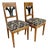 Pair of Antique Inlaid Biedermeier Side Chairs For Sale