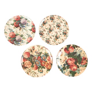 English Garden Side Plates, Set of 4 For Sale