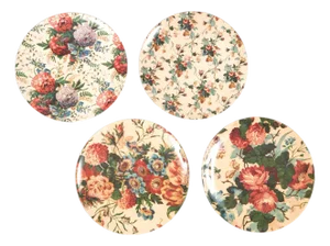 English Garden Side Plates, Set of 4