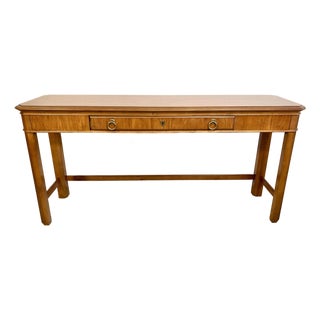 1980s Drexel Heritage Traditional Console Table For Sale