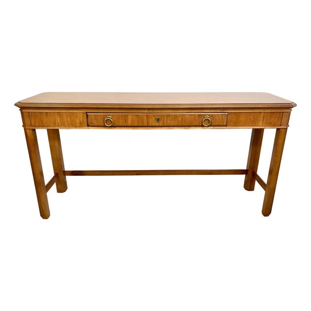 1980s Drexel Heritage Traditional Console Table For Sale
