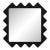 Oberig 44 Decorative Wall Mirror in Black Finish by Oitoproducts For Sale