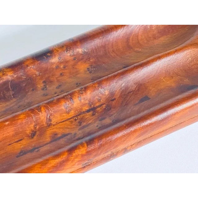 1970s Wood Pen Holder in Brown Color, France, 1970s For Sale - Image 5 of 11