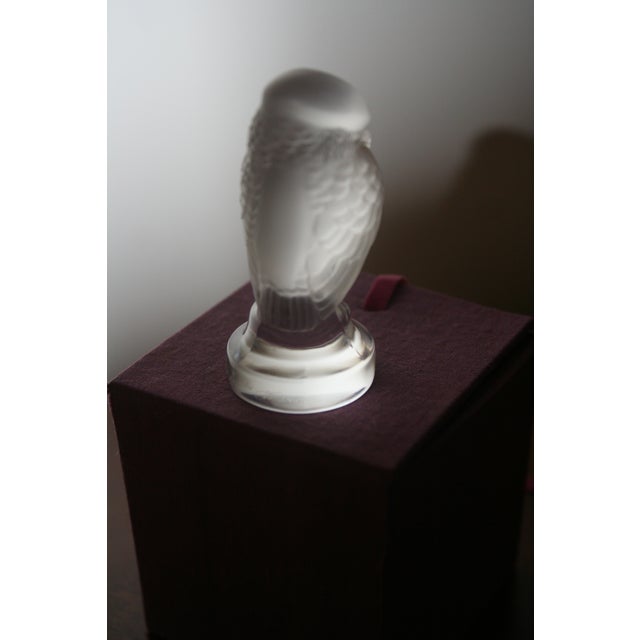 Lalique Late 20th Century Lalique Owl Figurine For Sale - Image 4 of 5