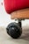 Red Chairs with Wheels, Set of 4 For Sale - Image 10 of 18
