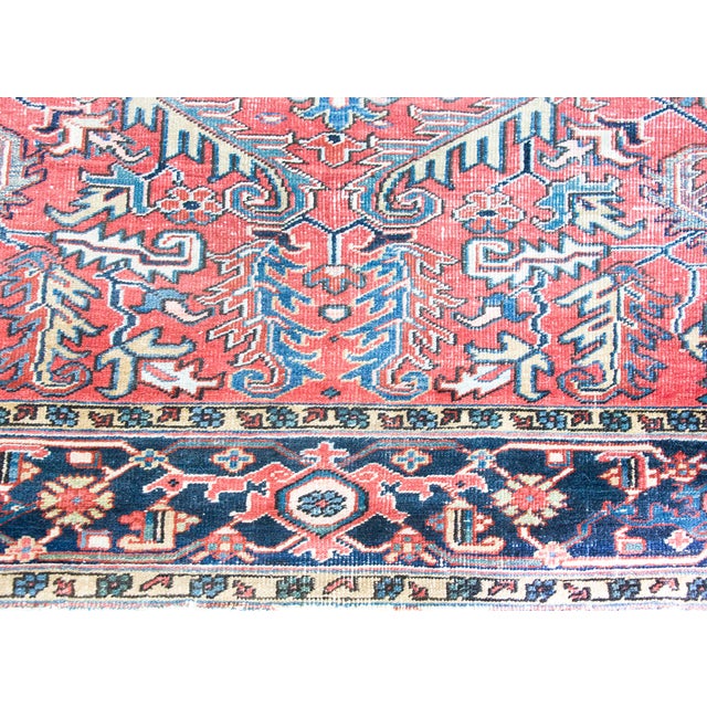 Early 20th Century Persian Heriz Rug For Sale - Image 11 of 14