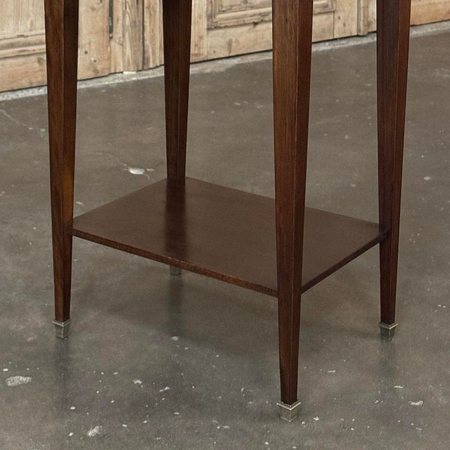 Pair Mid-Century Louis XVI Style Mahogany End Tables For Sale - Image 15 of 18
