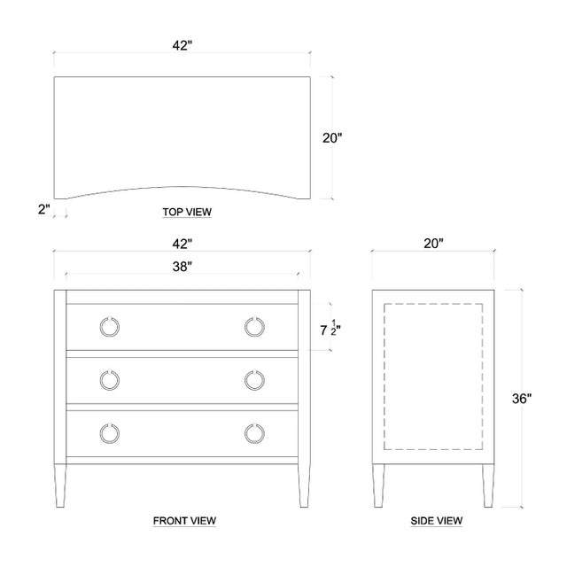 2020s White Linen Wrapped Modern Chest of Drawers For Sale - Image 5 of 5
