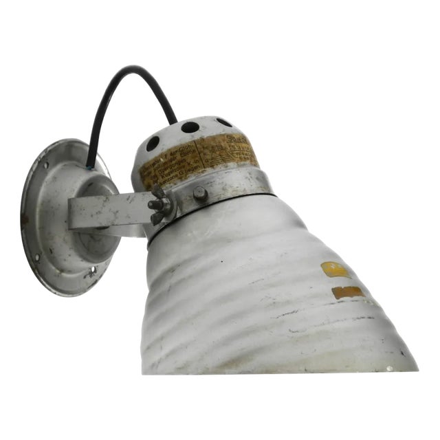 Wall or Ceiling Lamp with Adjustable Mirrored Glass Lampshade by Adolf Meyer for Zeiss Ikon, 1930s For Sale