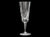 Pair of mid 20th century Waterford crystal champagne toasting flutes in the iconic Lismore pattern. The elegant tall forms...