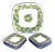 Italian Pottery Platter & 8 Plates - Set of 9 For Sale
