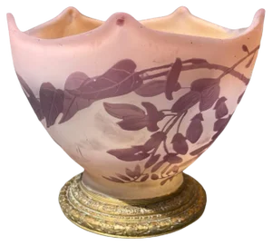 Purple Vase or Cup by Emile Gallé
