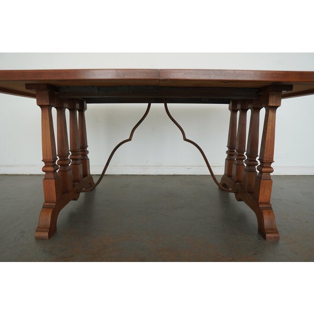 Vintage Double Pedestal Dining Table For Sale - Image 14 of 18