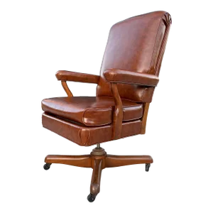 Mid 20th Century Attributed to Gunlocke Model “Washington” John F. Kennedy Oval Office Chair